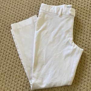 Gap Slim Cropped White Pants- Size 6